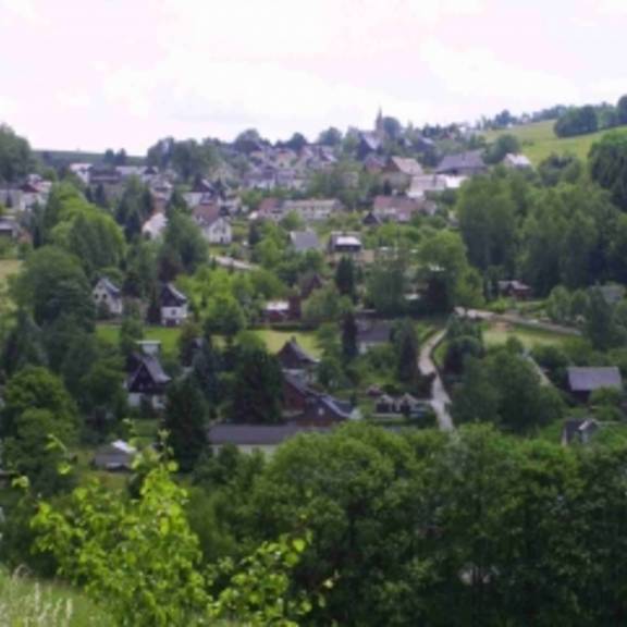 Blick auf die Ortschaft Erla-Crandorf
