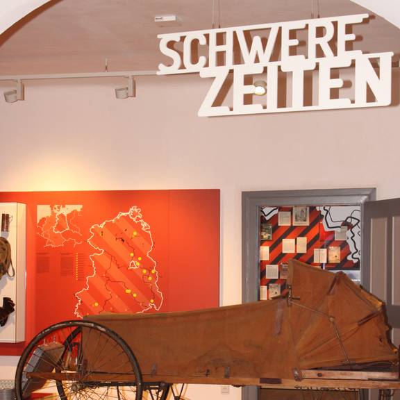 Ausstellungsbereich Schwere Zeiten